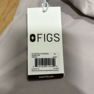 Figs Oversized Scrub Top - Pale Lavender